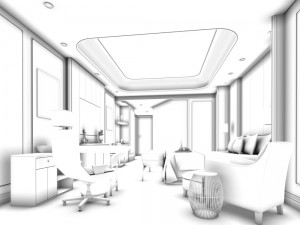 bedroom hotel suites designed a complete 74 3D Model
