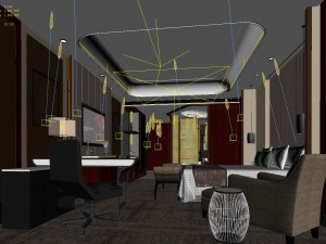 bedroom hotel suites designed a complete 74 3D Model