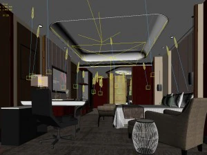 suites de hotel de un dormitorio dise&ntilde;adas en un completo 74 Modelo 3D