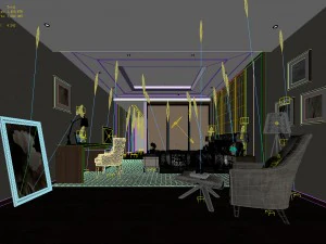 bedroom hotel suites designed a complete 76 3D Model