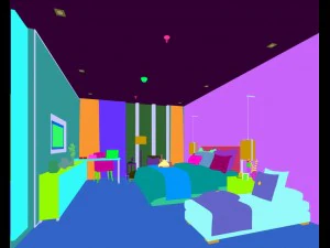 bedroom hotel suites designed a complete 77 3D Model