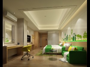 bedroom hotel suites designed a complete 78 3D Model