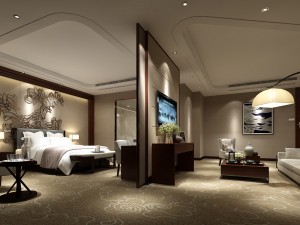 bedroom hotel suites designed a complete 82 3D Model