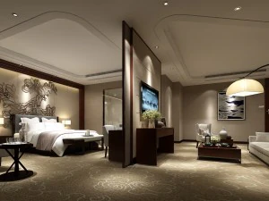 침실 호텔 스위트는 전체 82개를 디자인했습니다. 3D 모델