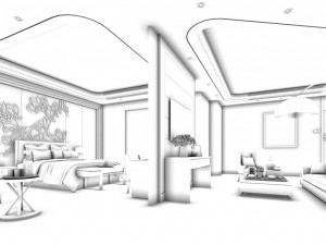 bedroom hotel suites designed a complete 82 Modelo 3D