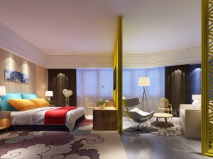 bedroom hotel suites designed a complete 84 3D Model