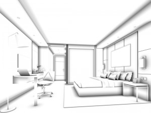 bedroom hotel suites designed a complete 85 3Dモデル