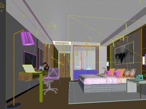bedroom hotel suites designed a complete 85 3Dモデル