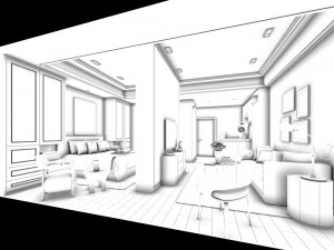 bedroom hotel suites designed a complete 86 3D Model