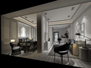 bedroom hotel suites designed a complete 86 Model 3D