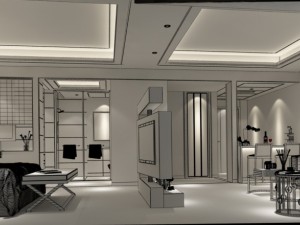bedroom hotel suites designed a complete 89 3D Model
