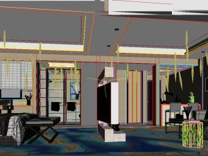 bedroom hotel suites designed a complete 89 3D Model