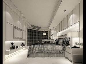 bedroom hotel suites designed a complete 90 Modelo 3D