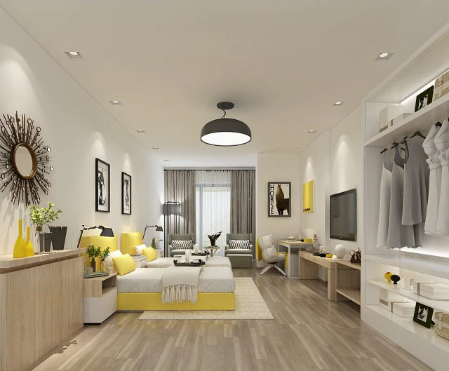 bedroom hotel suites designed a complete 91 3D Model .c4d .max .obj .3ds .fbx .stl .blend 