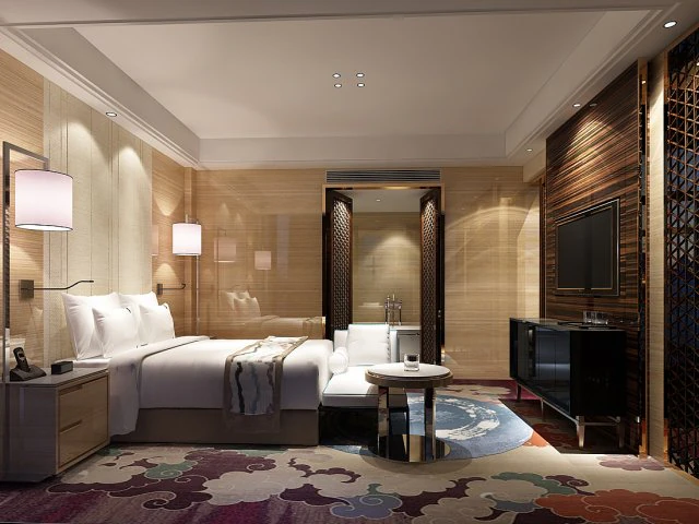 bedroom hotel suites designed a complete 92 3D Model .c4d .max .obj .3ds .fbx .stl .blend