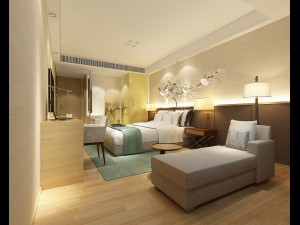 bedroom hotel suites designed a complete 94 3D Model