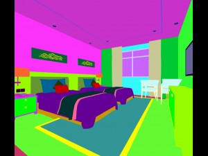bedroom hotel suites designed a complete 96 3D Model
