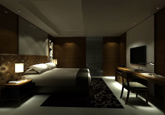 bedroom hotel suites designed a complete 98 3D मॉडल .c4d .max .obj .3ds .fbx .stl .blend 