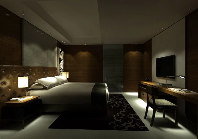 bedroom hotel suites designed a complete 98 3D Model .c4d .max .obj .3ds .fbx .stl .blend 