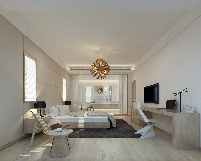 bedroom hotel suites designed a complete 100 3D Model .c4d .max .obj .3ds .fbx .stl .blend 