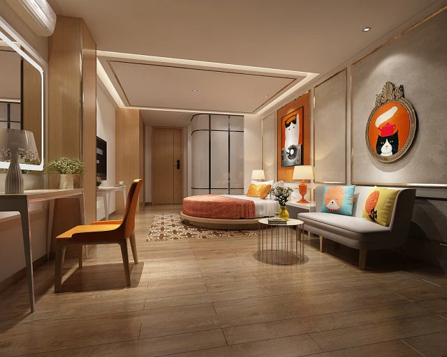 bedroom hotel suites designed a complete 101 3D Model .c4d .max .obj .3ds .fbx .stl .blend 