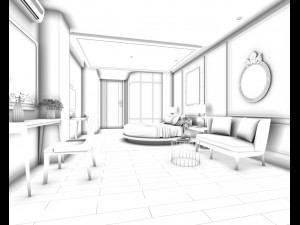 bedroom hotel suites designed a complete 101 3D Model