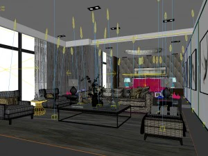 bedroom hotel suites designed a complete 104 3D Model