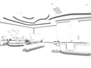bedroom hotel suites designed a complete 105 3D Model