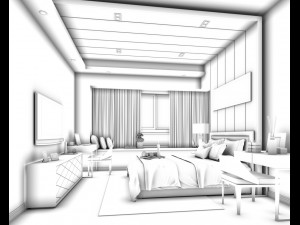 bedroom hotel suites designed a complete 106 Model 3D