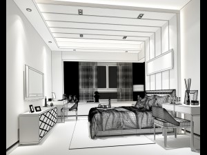 bedroom hotel suites designed a complete 106 Model 3D