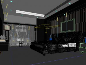 bedroom hotel suites designed a complete 107 3D 모델