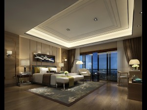 bedroom hotel suites designed a complete 108 3D Model