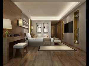 bedroom hotel suites designed a complete 109 3D Model