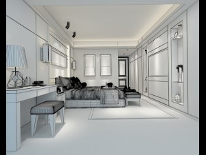 bedroom hotel suites designed a complete 109 Model 3D
