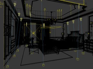 bedroom hotel suites designed a complete 110 3D Model