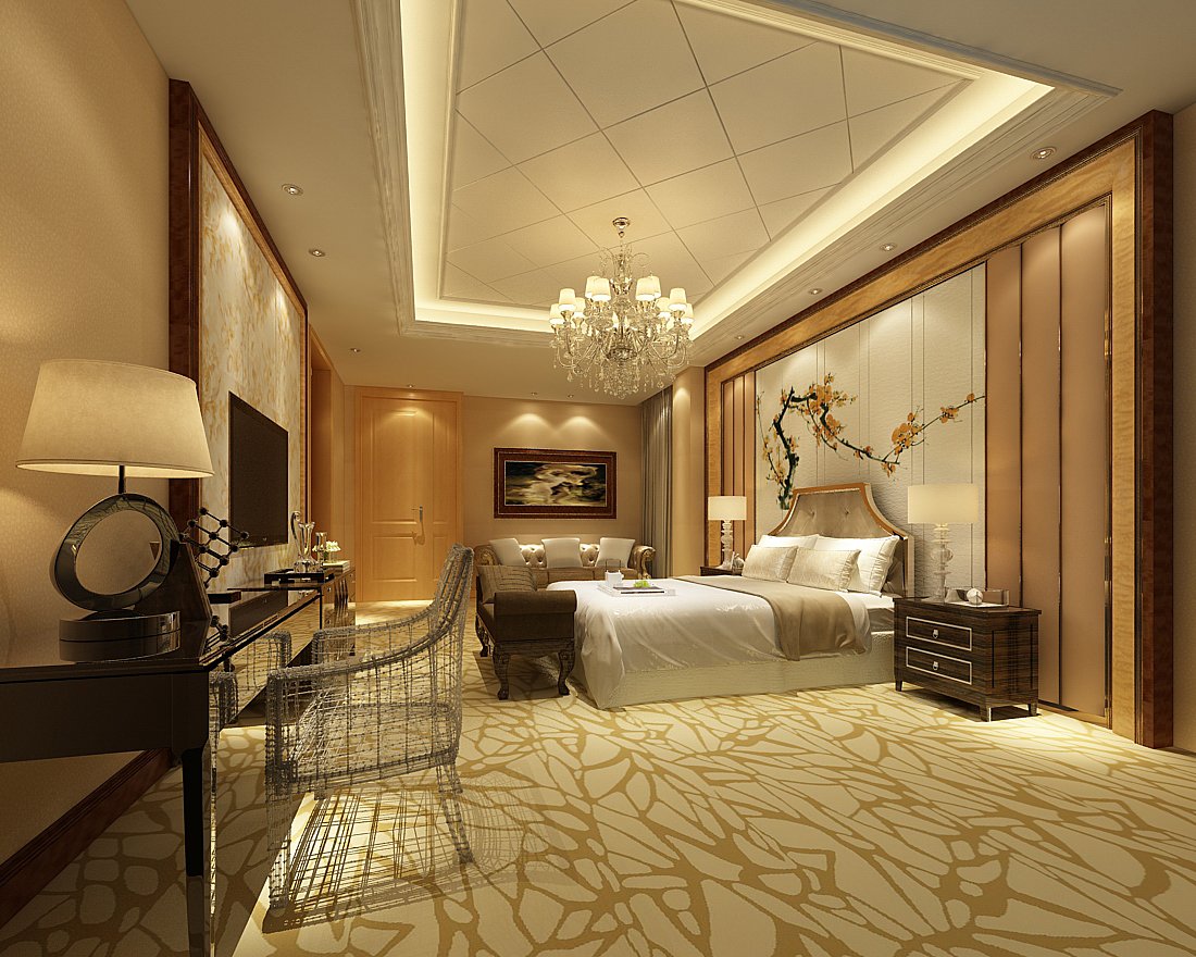 Bedroom Hotel Suites Designed A Complete 117 3d Model In
