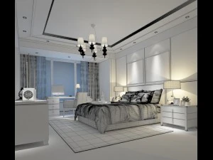 bedroom hotel suites designed a complete 119 3D Model