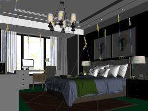 bedroom hotel suites designed a complete 119 Modelo 3D