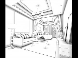 bedroom hotel suites designed a complete 120 3D Model
