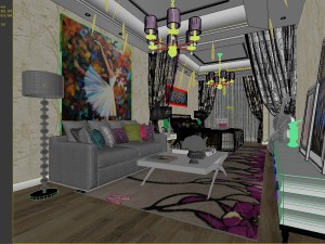 bedroom hotel suites designed a complete 120 3D Model