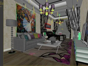 bedroom hotel suites designed a complete 120 3D Model