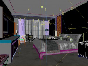 bedroom hotel suites designed a complete 122 3D Model