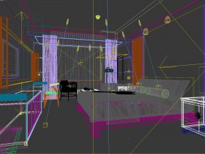 bedroom hotel suites designed a complete 122 3D Model