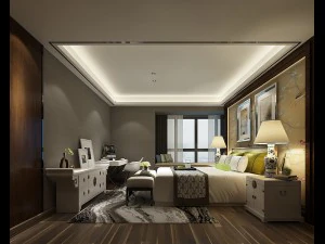su&iacute;tes de hotel projetadas em um total de 123 Modelo 3D