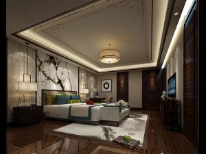 su&iacute;tes de hotel projetadas em um total de 124 Modelo 3D