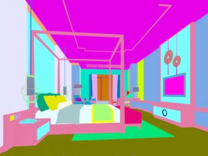 bedroom hotel suites designed a complete 126 3D Model
