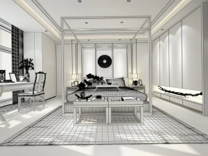 bedroom hotel suites designed a complete 127 3D Model