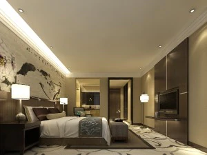 bedroom hotel suites designed a complete 128 3D Model
