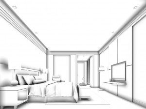 bedroom hotel suites designed a complete 128 Modello 3D