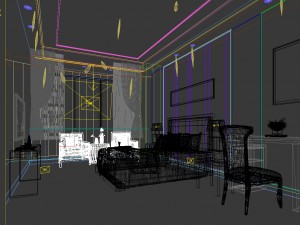 bedroom hotel suites designed a complete 130 3D Model